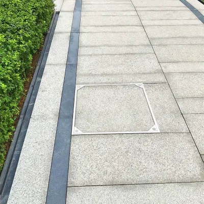 Couvercle d'inspection carré en aluminium