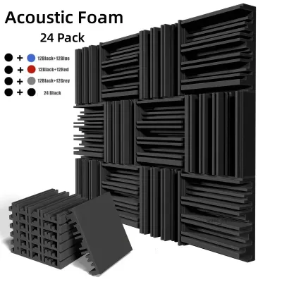 Panneaux acoustiques en mousse, lot de 24 – image 2