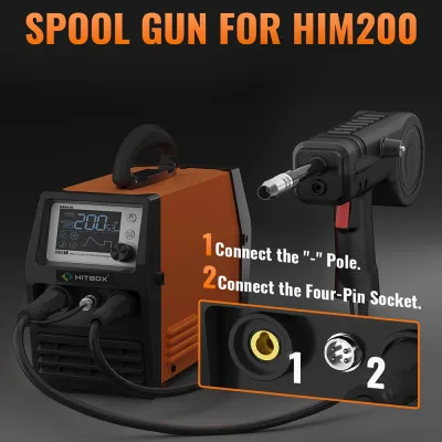Pistolet à bobine de soudage MIG, 3 m – image 3