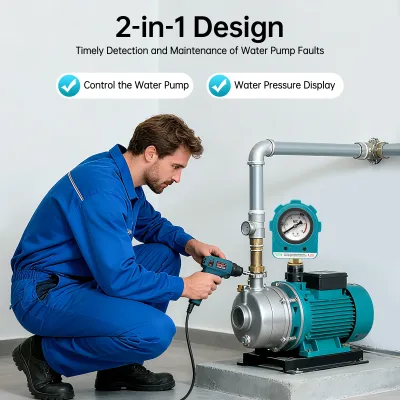 Pressostat de pompe IP65 bleu 1,5 kW