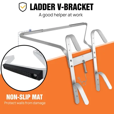 Support d'échelle en V en aluminium – image 3